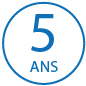 5 ans garanti