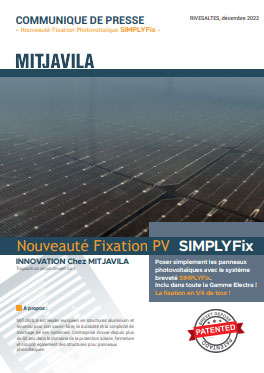 Fixation des panneaux photovoltaïques SIMPLYFix