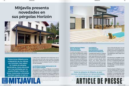 Nouveautés sur pergola Horizon Mitjavila