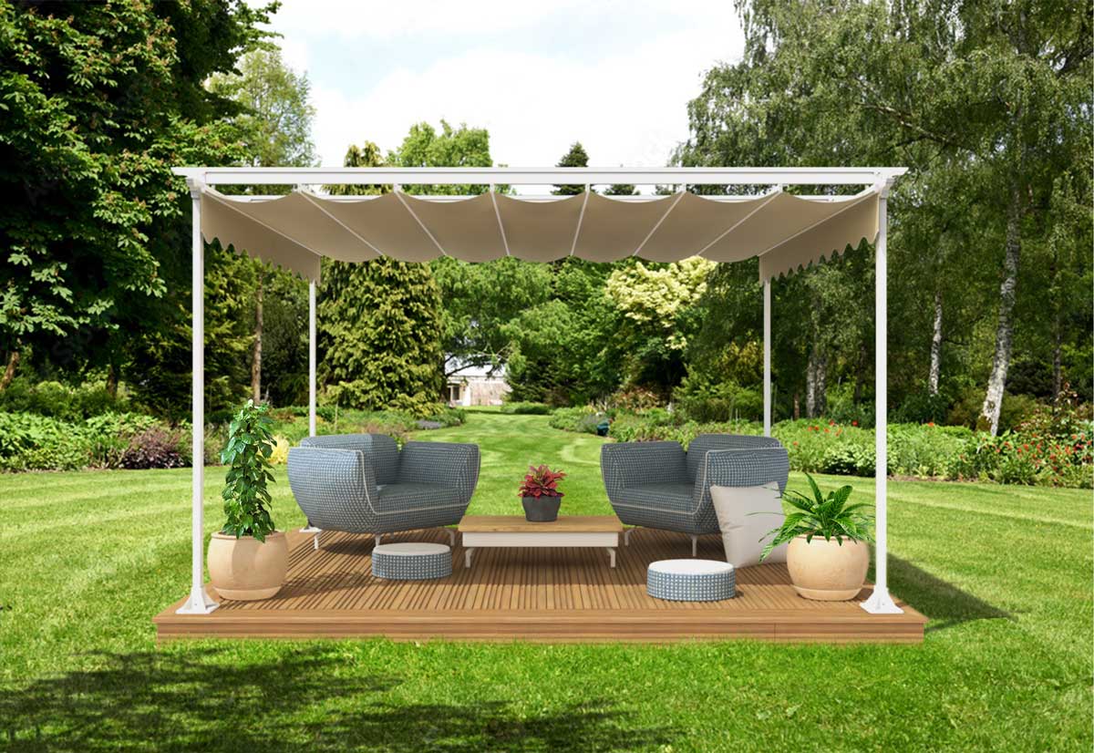 Tonnelle pergola, l'abri au service du jardin, de la terrasse ou