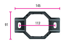 ST36 support de fixation poteau