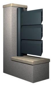 Clôture aluminium brise vue sur pilier béton existant