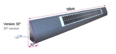 Dimensions kit motorisation solaire
