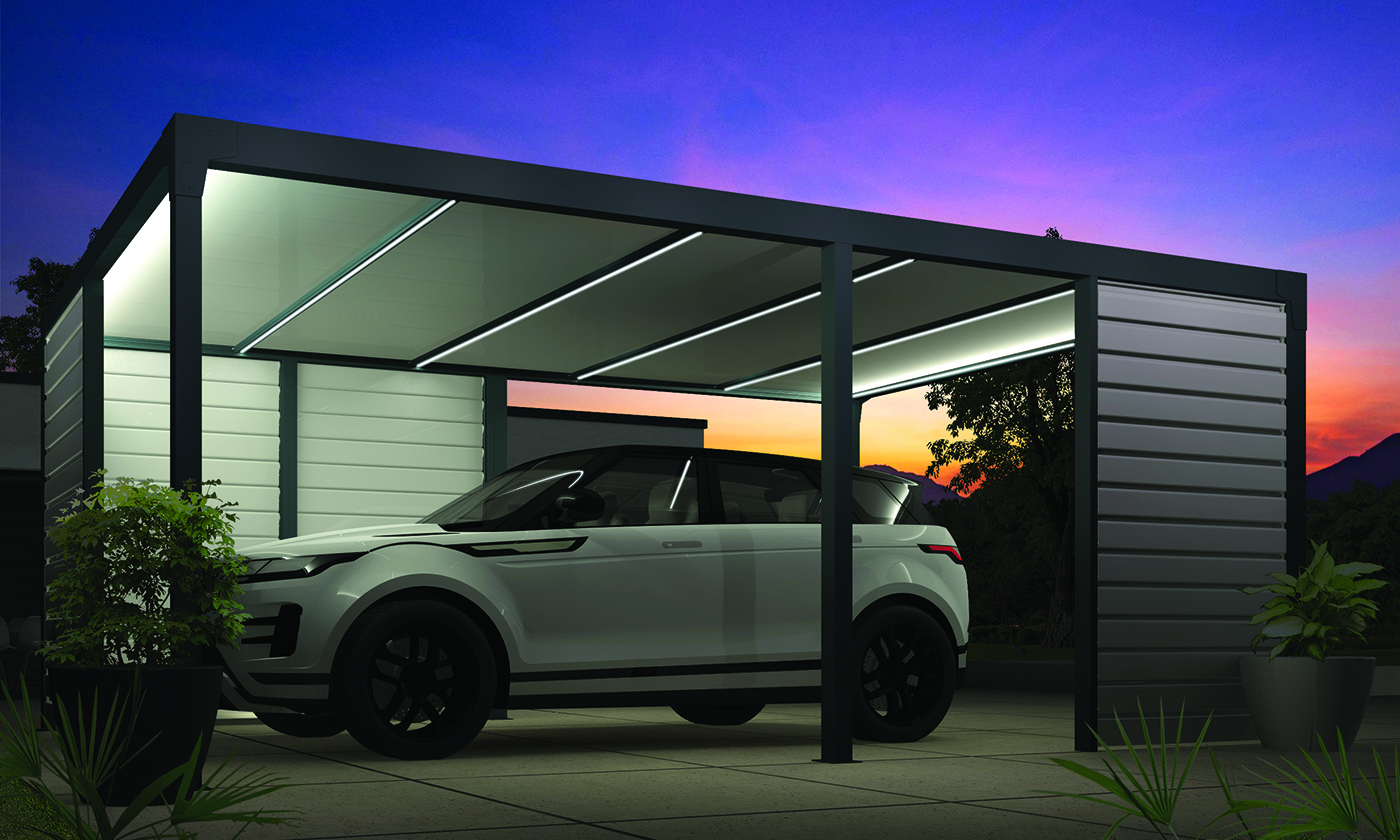 Carport un abri de voiture aluminium et thermotop