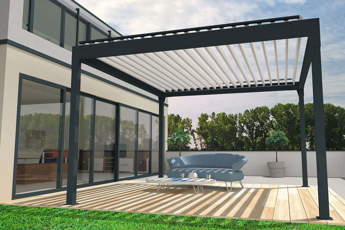 Pergola bioclimatique en kit