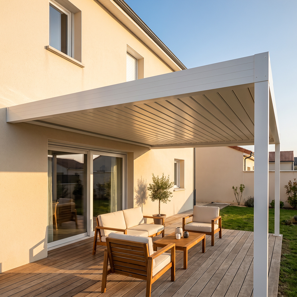 Pergola Horizon 3 adossée XXL