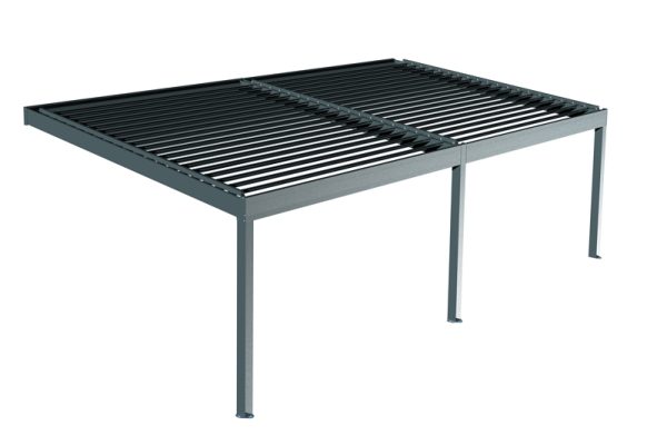 Deux modules pergola à pente