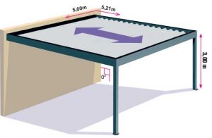 Dimensions pergola H4