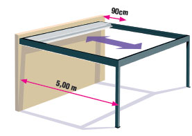 Pergola H4 rétractée