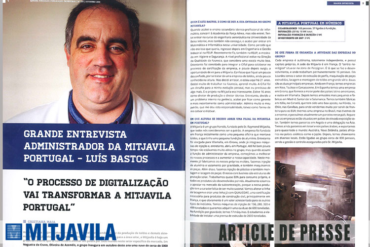 Article de presse Digitalisation de mitjavila Portugal